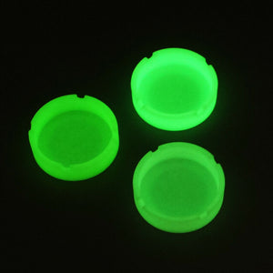 1pcs Glow In The Dark Luminous Silicone Soft Ashtray For Smoking Cigarette Cigar