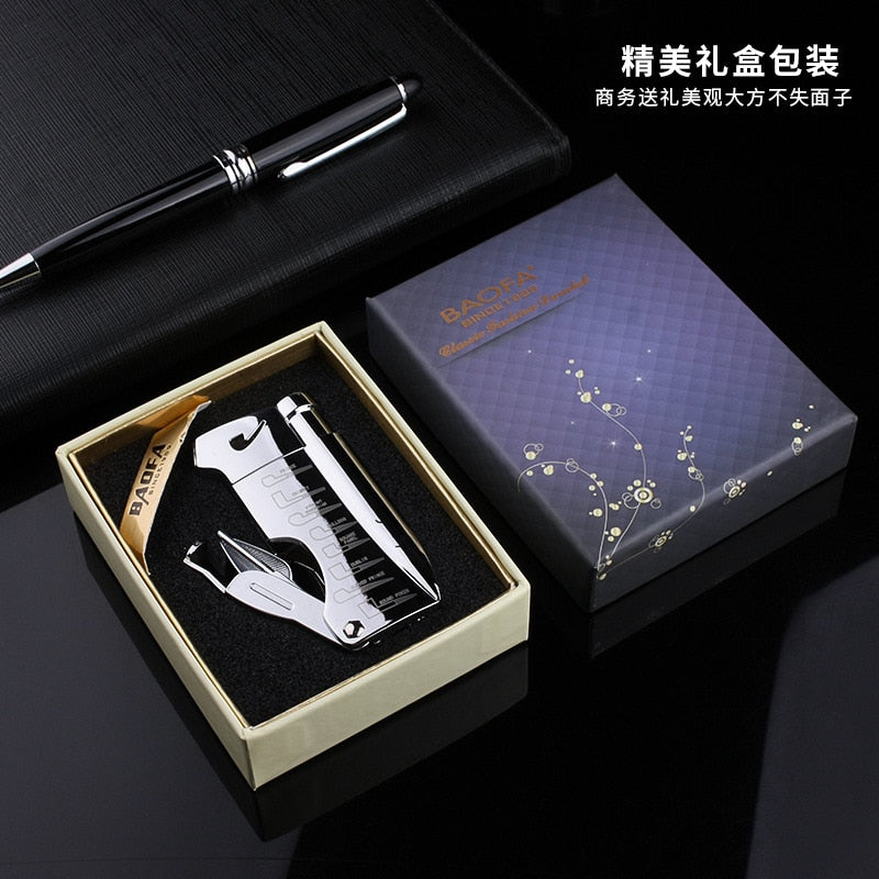 2019 Butane Jet Lighter With Pipe Tool Pipe Rod Lighter Men Compact Butane Cigarette Accessories Cigar Lighter NO GAS