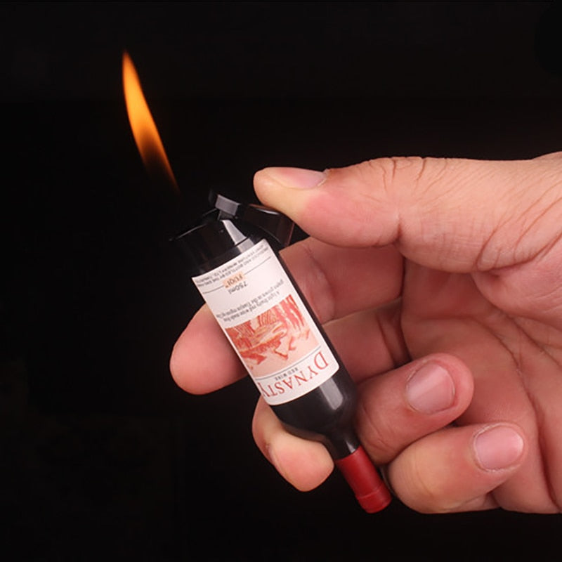 Butane Jet Gas Lighter Whiskey Wine Bottle Lighters Torch Lighter Smoking Accessories Household Items Smoker Gifts