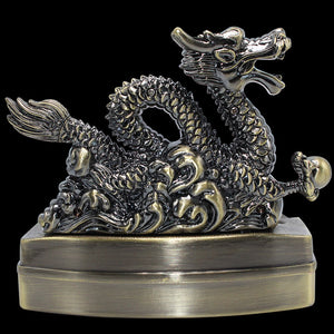 Cenicero Ashtray With Refillable Gas Lighter Fuction Smoking Accessories Portable Hallowe Cigarette Cigar Dragon Ash Tray