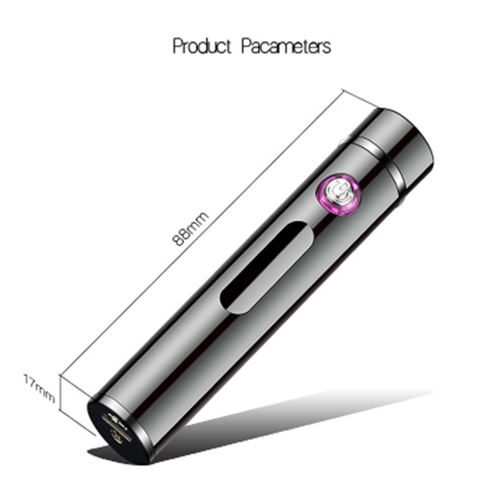 Electric Metal Lighters Windproof Dual Arc Plasma Rechargeable USB Lighter Disposable Smoking Cigarette Lighter For Men Gadgets