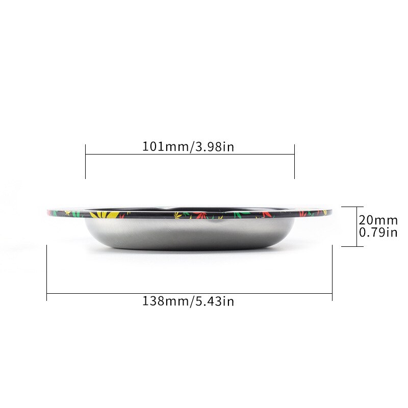 Metal Ashtray Home Party Bar Decoration Ash Holder For Gift Cigarette Smoking Accessory Home Ashtray