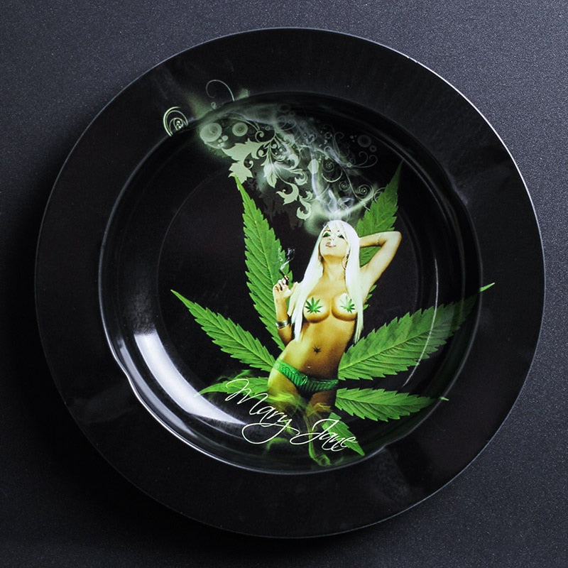 Metal Ashtray Home Party Bar Decoration Ash Holder For Gift Cigarette Smoking Accessory Home Ashtray