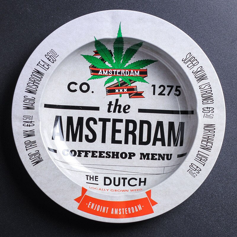 Metal Ashtray Home Party Bar Decoration Ash Holder For Gift Cigarette Smoking Accessory Home Ashtray