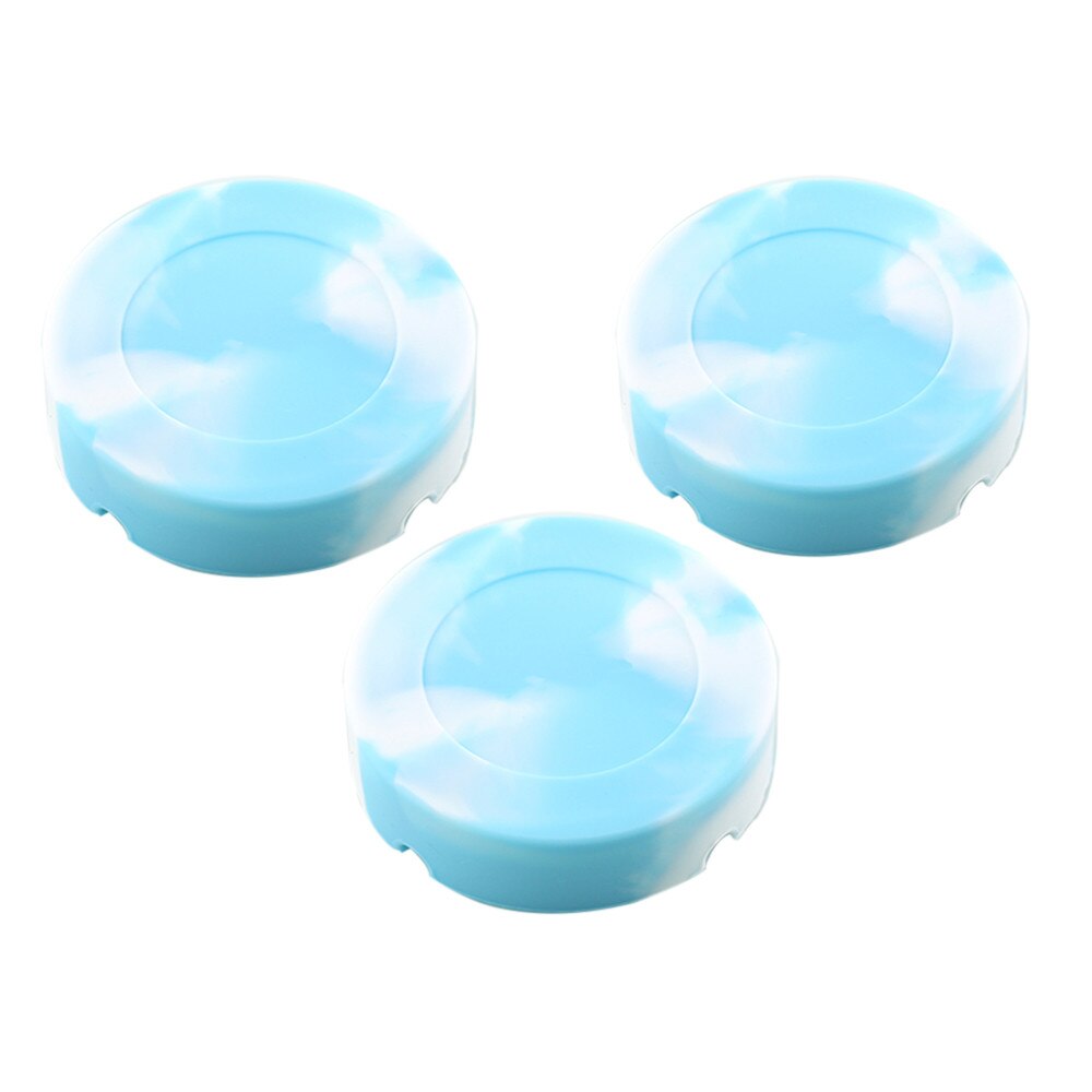 Multicolor Eco-friendly Silicone Soft Round Ashtray Ash Tray Holder Pluminous Portable Anti-scalding Cigarette Holder Hot New