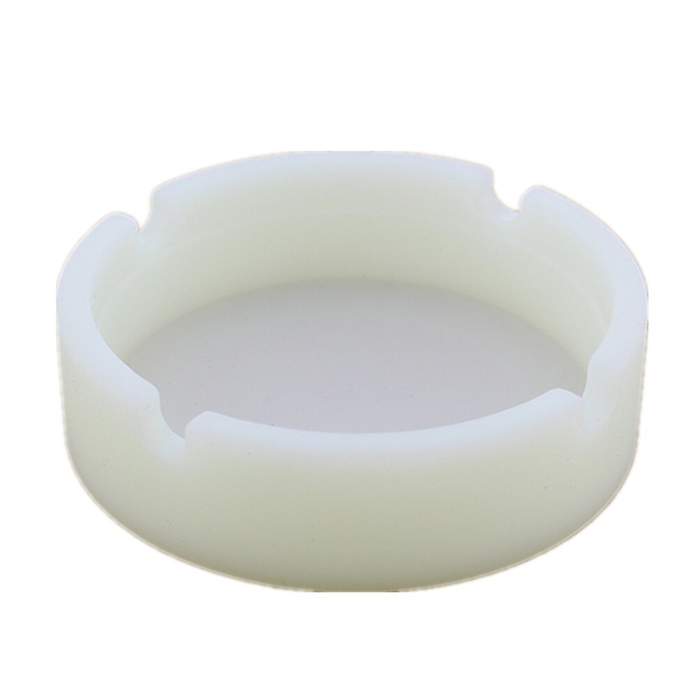 Multicolor Eco-friendly Silicone Soft Round Ashtray Ash Tray Holder Pluminous Portable Anti-scalding Cigarette Holder Hot New