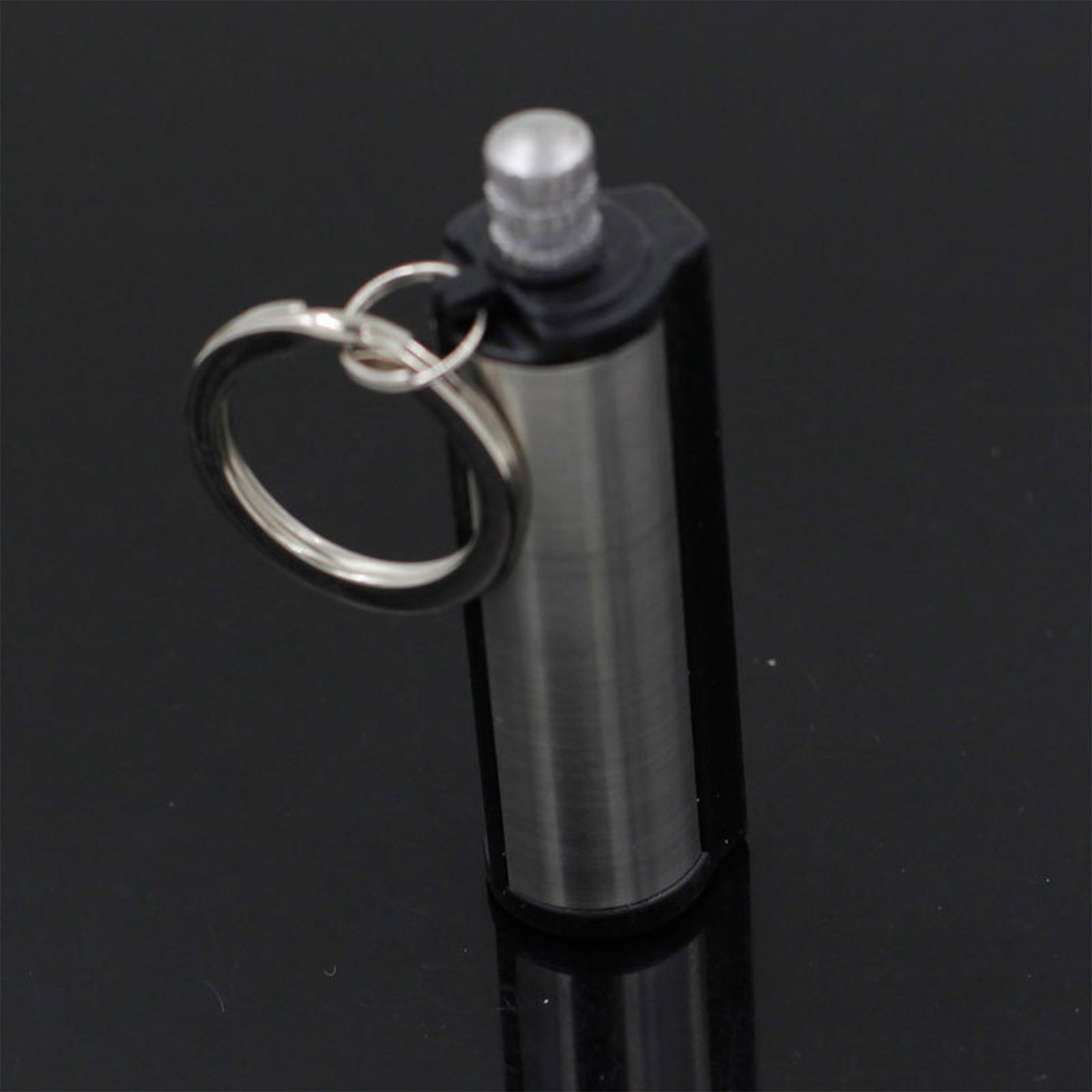 New Fire Metal Retro Matches Flint fire Outdoor Waterproof Portable Lighter Bottle Keychain With Containing Cotton Core