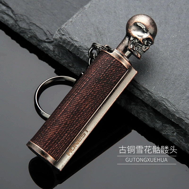 New Metal Waterproof Permanent Match Lighter Flint Fire Starter Free Fire Torch Kerosene Oil Gasoline Outdoor Survival Tool