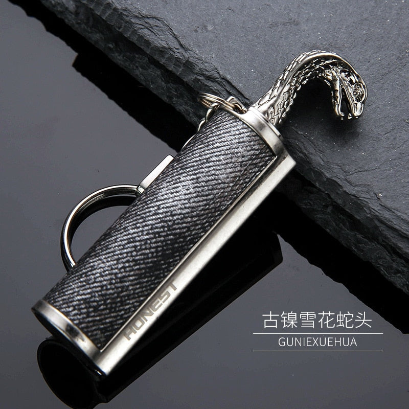 New Metal Waterproof Permanent Match Lighter Flint Fire Starter Free Fire Torch Kerosene Oil Gasoline Outdoor Survival Tool