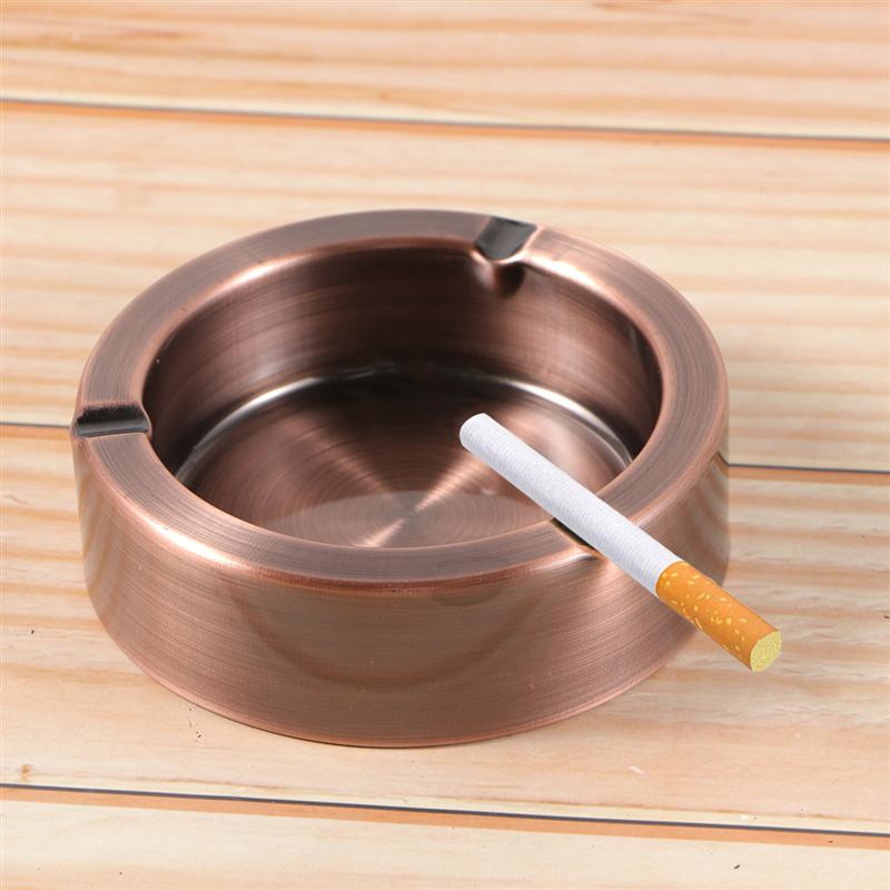 Stainless Steel Ashtray Creative Thickened Anti Fall Ashtray Cigarette Smoking Ash Tray For Car Home Ashtray Holder Ash Tray