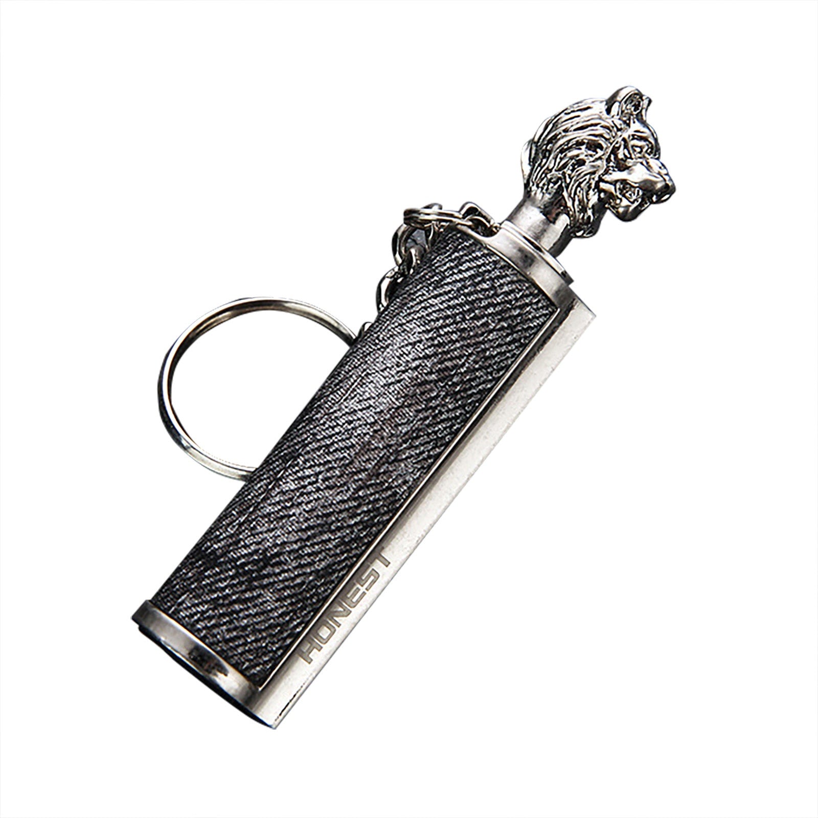 Tiger head match kerosene lighter bottle key ring Cigarette Accessorie Outdoor Waterproof Portable Lighter Bottle нержавеющая ст