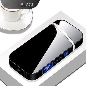 USB Lighters Fingerprint Induction Rechargeable Lighter Male Personality Plasma Flameless Electric Lighters Gadgets For Men